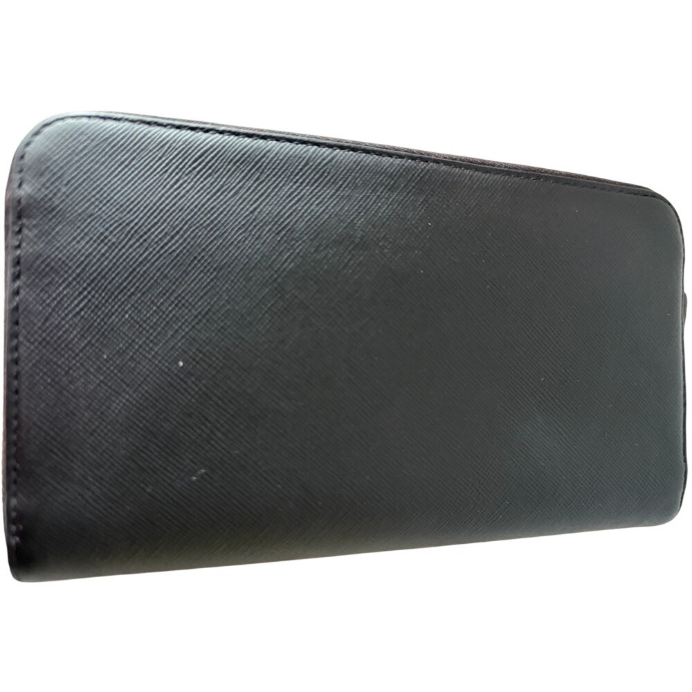 PRADA Saffiano Wallet Leather Zip Around Continental Black Tassles New w/ Box - Picture 6 of 9
